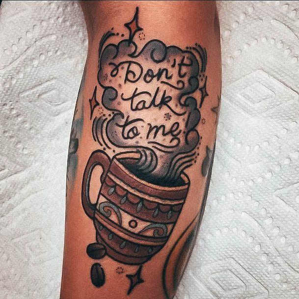 Coffee Mug Womens Tattoo Designs