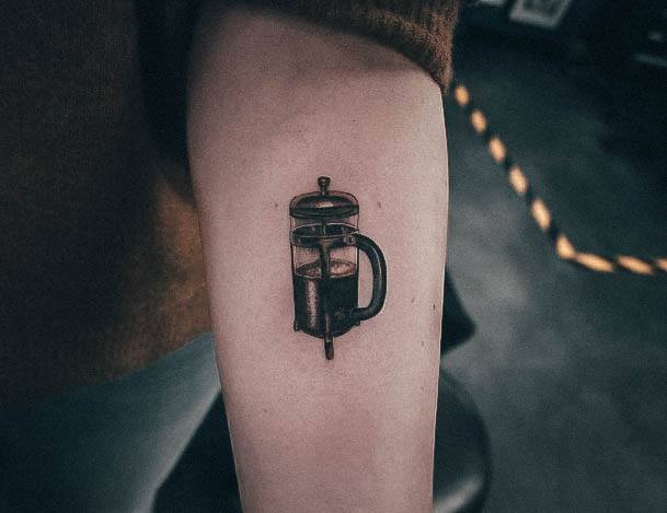 Coffee Pot Tattoo Design Inspiration For Women