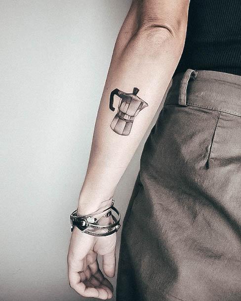 Coffee Pot Tattoos For Girls