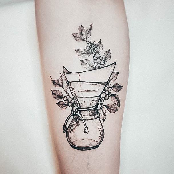 Coffee Tattoo Feminine Designs