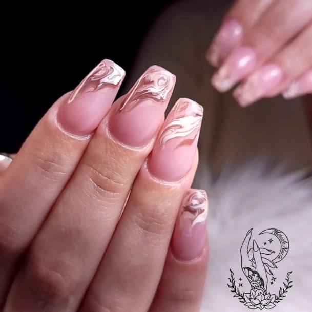 Coffee Womens Nail Ideas