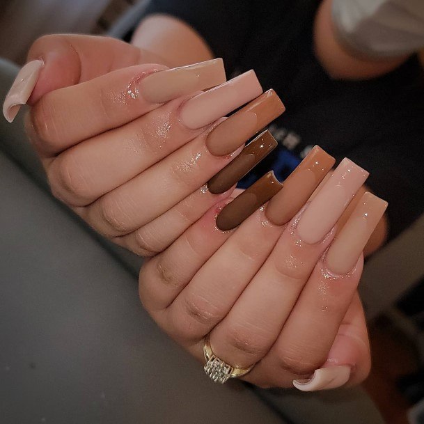 Coffee Womens Nails