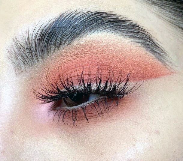 Colored Brow In Brown And Orange Eyeshadow For Women