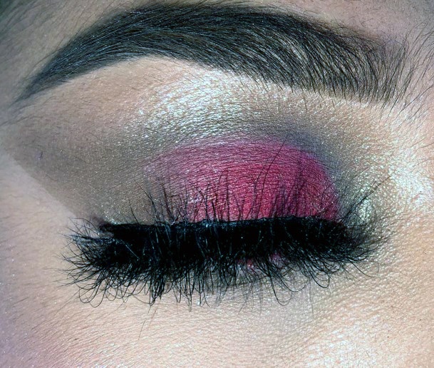 Colorful Red And Brown Eyeshadow Women