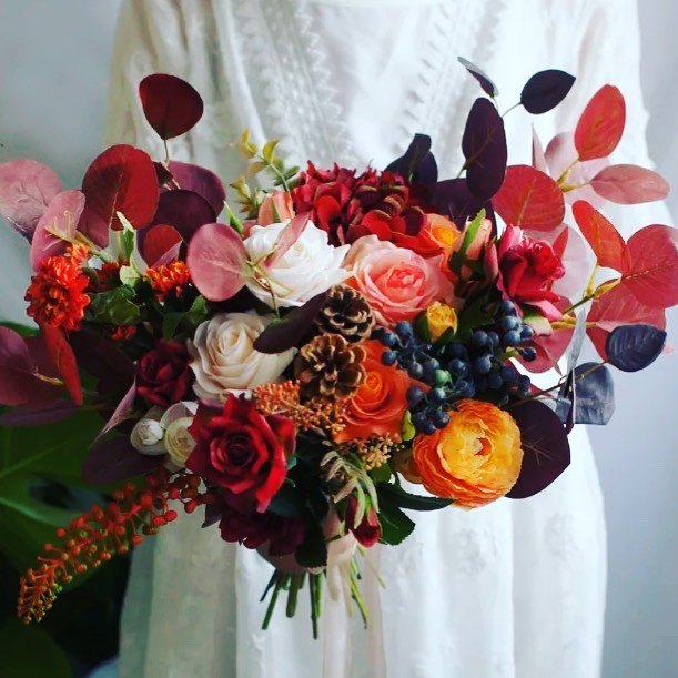 Colorful September Wedding Flowers