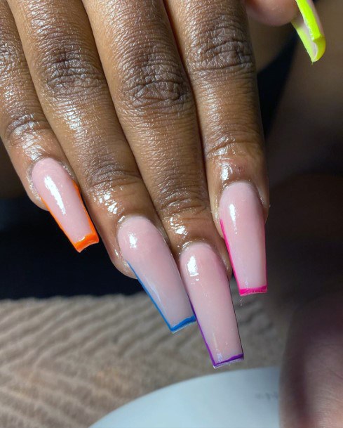 Colorful Tips Pretty Prom Nail Ideas For Girls