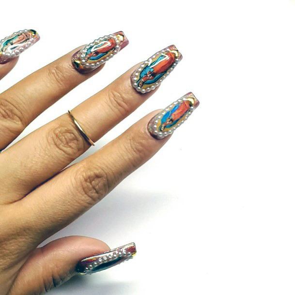 Colorful Tribal Nail Ideas For Women