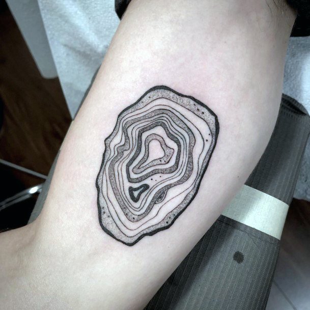 Top 50 Best Agate Tattoos For Women - Mineral Design Ideas