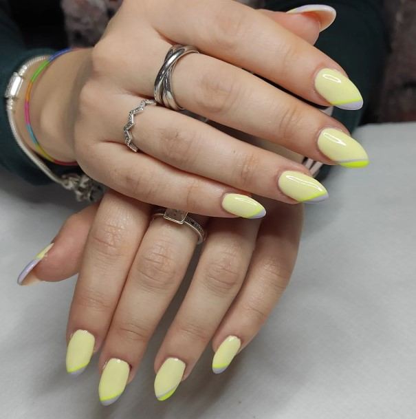 Colorful Womens Banana Nail Design Ideas