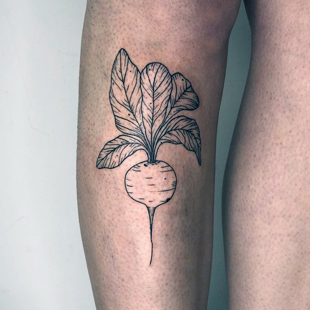 Colorful Womens Beet Tattoo Design Ideas