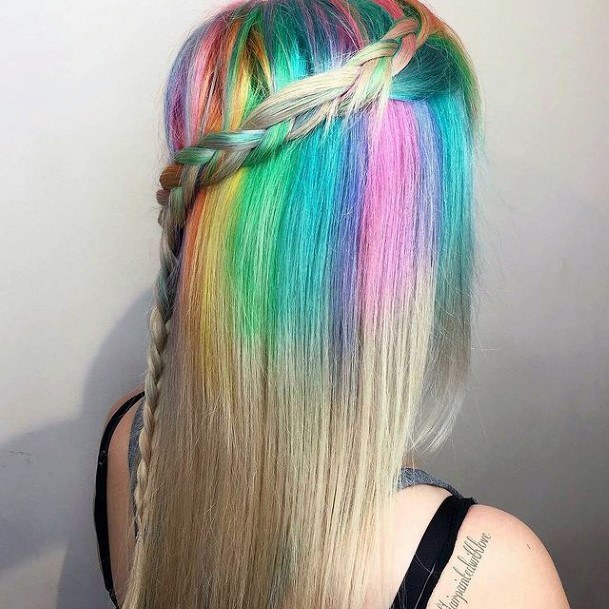 Colorful Womens Bright Hairstyles Design Ideas