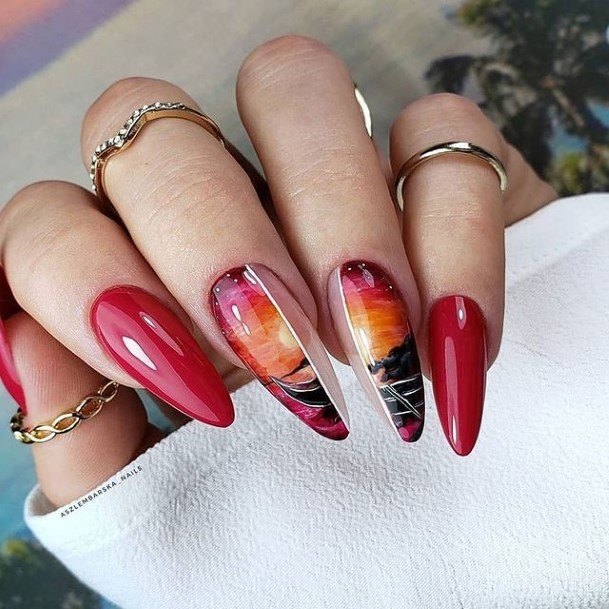 Colorful Womens Bright Nail Design Ideas