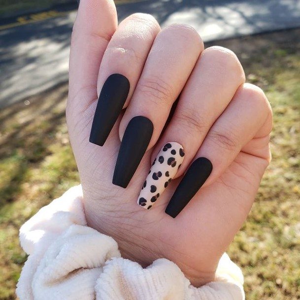 Colorful Womens Dark Nail Design Ideas