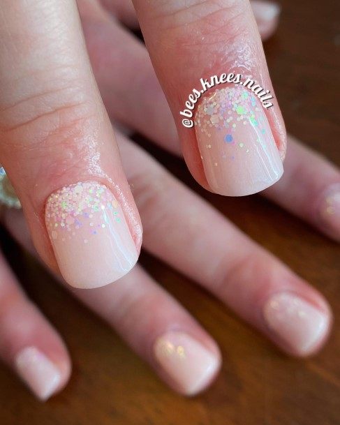 Colorful Womens Glitter Ombre Nail Design Ideas