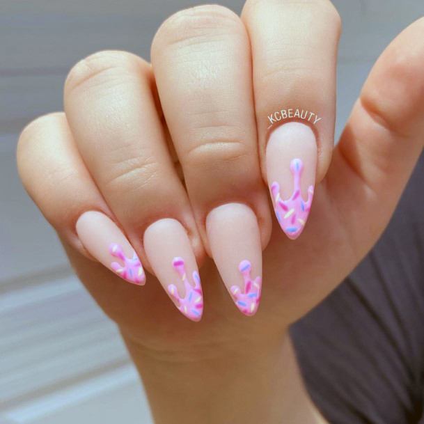 Colorful Womens Ice Cream Nail Design Ideas