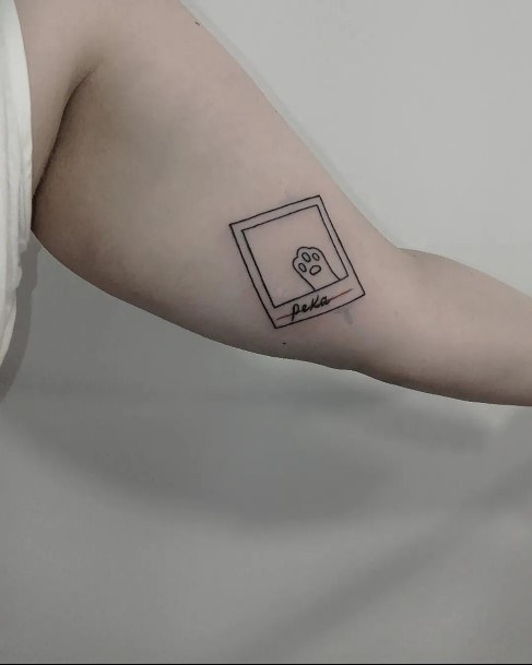 Colorful Womens Polaroid Tattoo Design Ideas