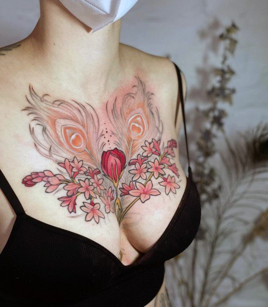 Colorful Womens Pretty Tattoo Design Ideas