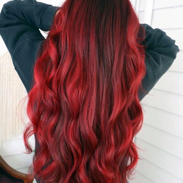 Colorful Womens Red Hairstyles Design Ideas