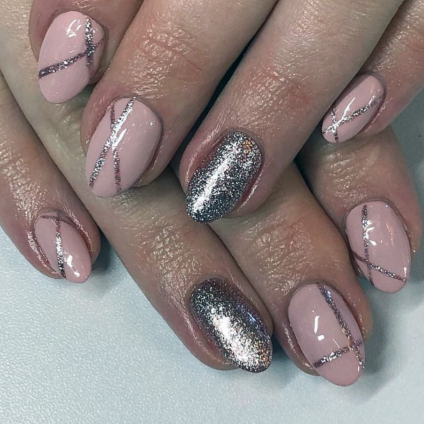 Colorful Womens Rose Gold Nail Design Ideas