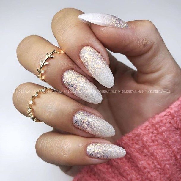 Colorful Womens Silver Nail Design Ideas