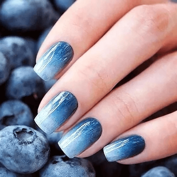 Colorful Womens Square Ombre Nail Design Ideas