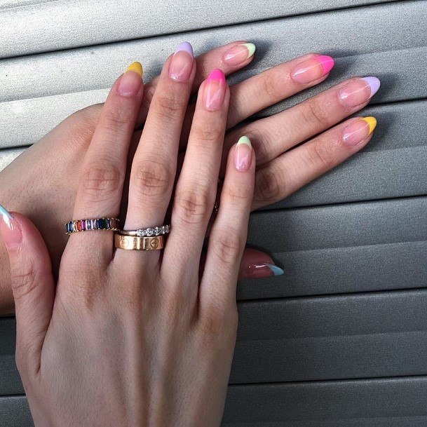 Colorful Womens Sweet Nail Design Ideas