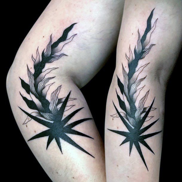 Comet Female Tattoo Designs