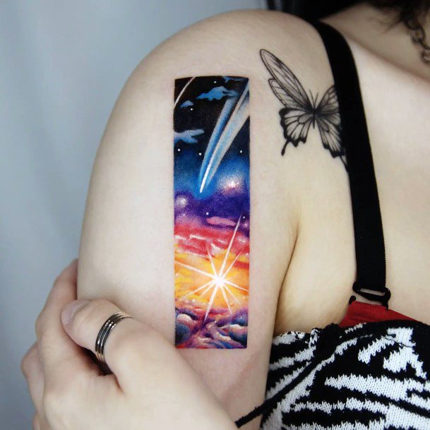 Comet Tattoos For Girls