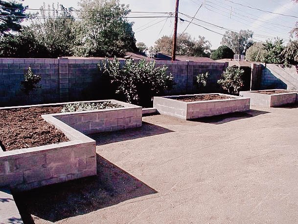 Concrete Raised Garden Bed Construction Ideas