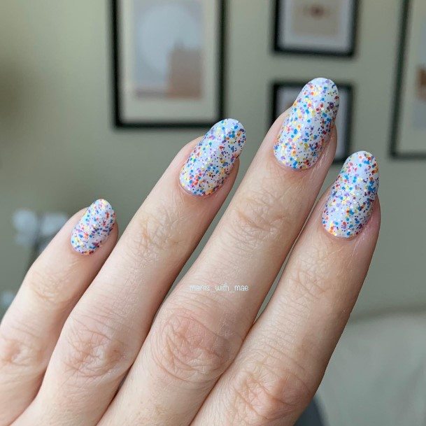 Confetti Girls Nail Ideas