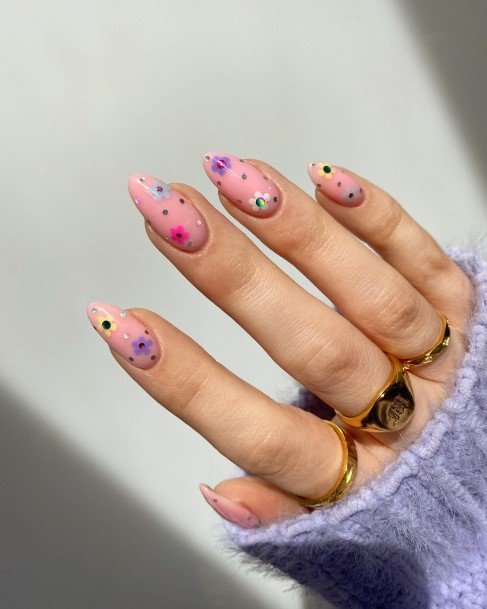 Confetti Nail For Ladies