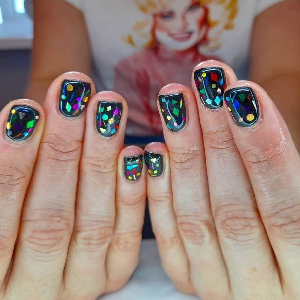 Confetti Womens Nail Ideas