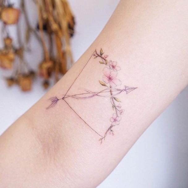 Constellation Sagittarius Female Tattoo Designs