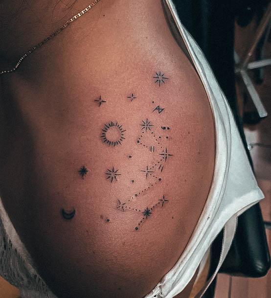 Constellation Tattoo Design Inspiration For Women