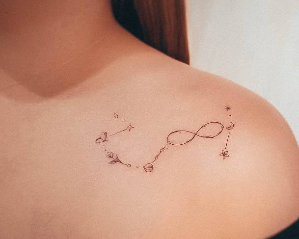 Constellationic Womens Constellation Tattoo Designs