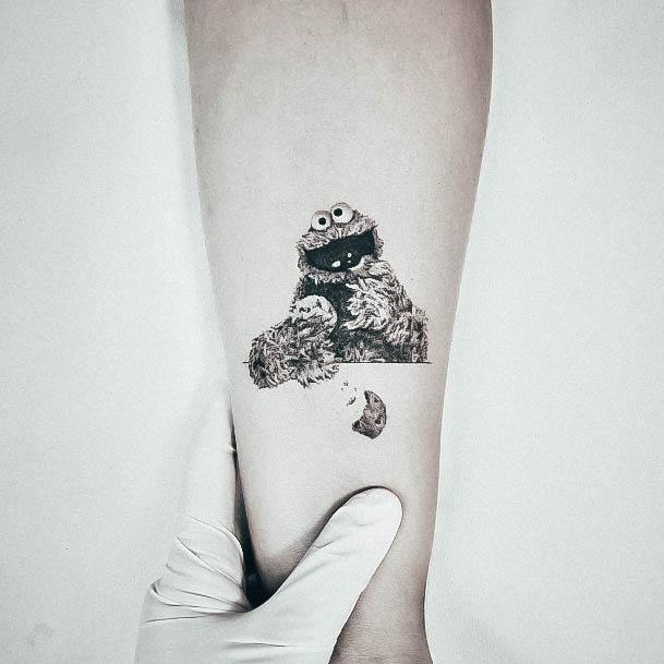 Top 100 Best Cookie Monster Tattoos For Women  Muppet Design Ideas