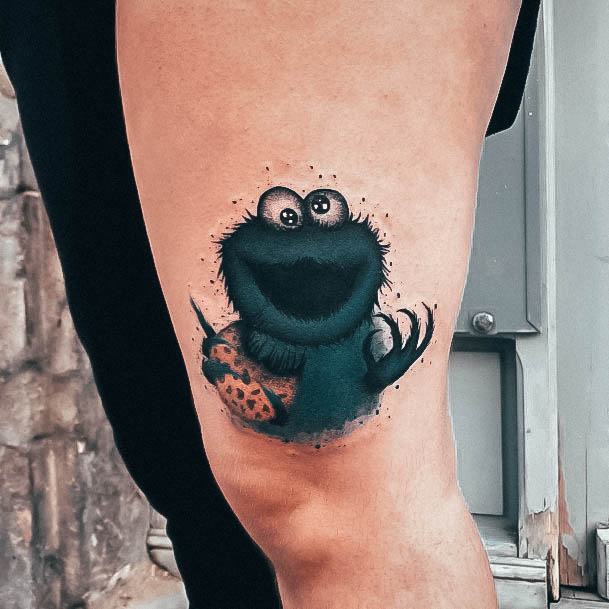 Cookie Monster Tattoos For Girls