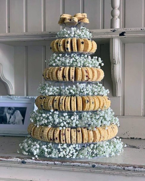 Cookies And Flowers Unique Wedding Cake