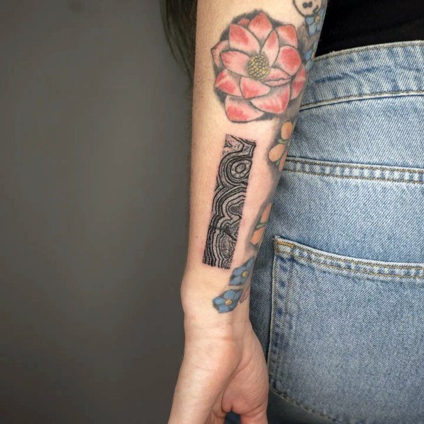 Cool Agate Tattoos For Women