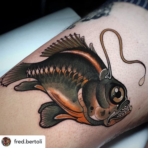 Cool Anglerfish Tattoos For Women