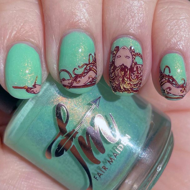 Cool Art Nouveau Nails For Women