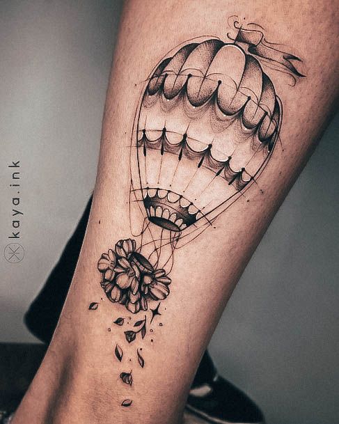 Cool Ballon Tattoos For Women