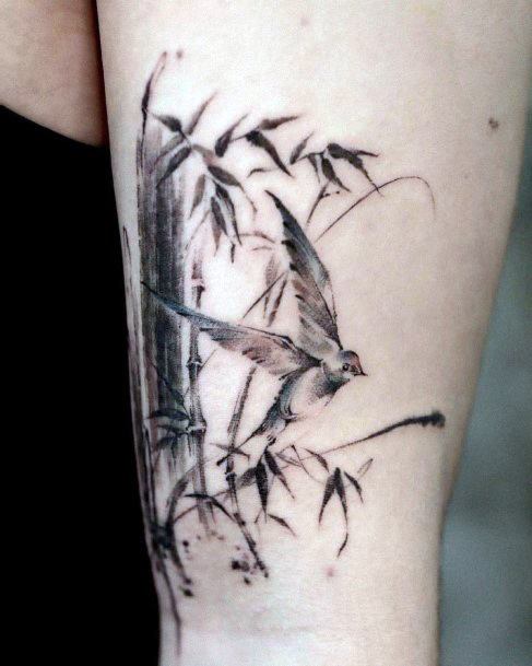 Cool Bamboo Tattoos For Women