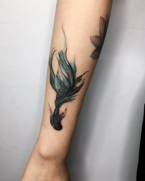 Cool Betta Fish Tattoos For Women