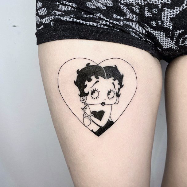 Cool Betty Bop Tattoos For Women