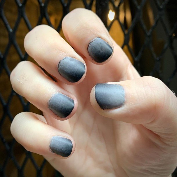 Cool Black And Grey Nails For Women