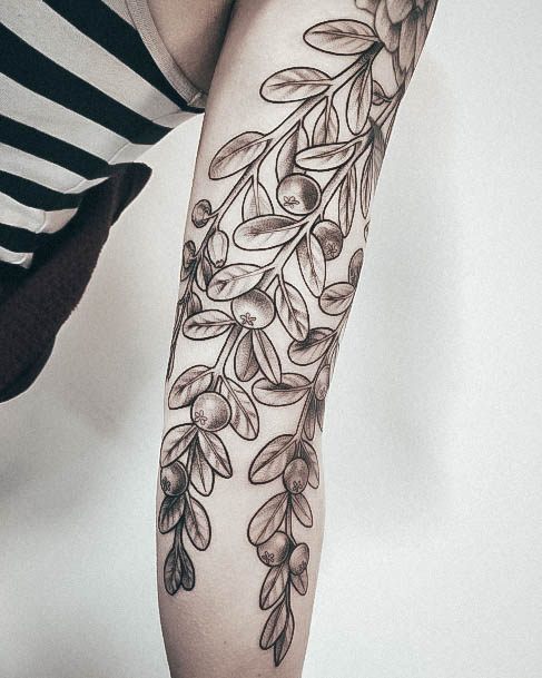 Cool Blueberry Tattoos For Women