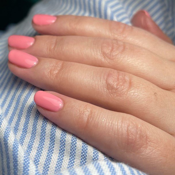 Cool Bright Coral Nails For Women