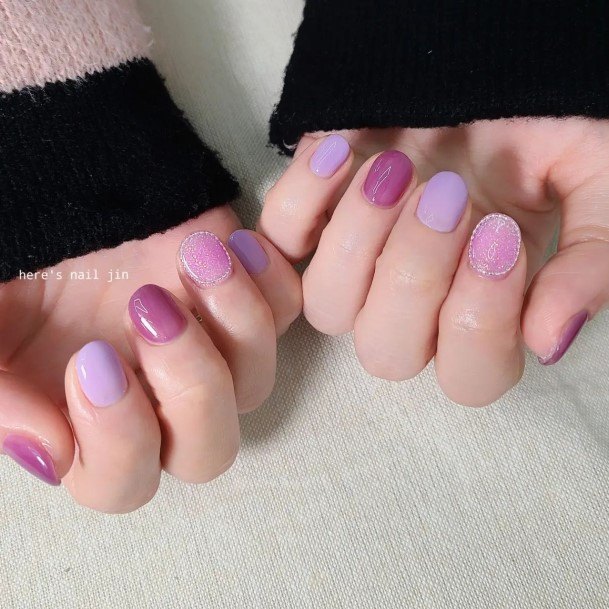 Cool Bright Purple Nails For Women