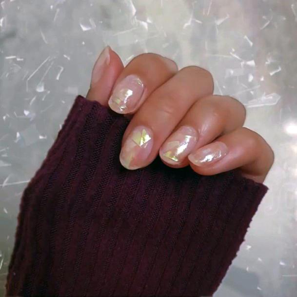 Cool Broken Shattered Glass Nails For Women